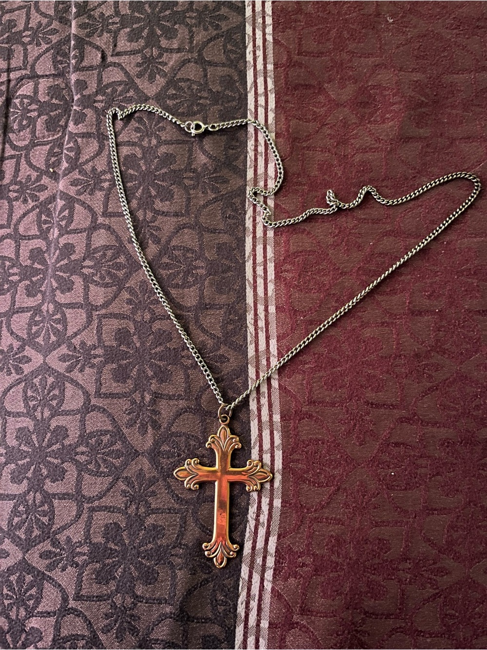 Sterling cross pendant